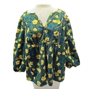 SONOMA 3/4 Sleeve Corduroy Blouse